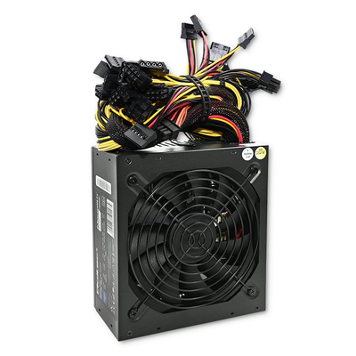 Напојување Qoltec Bitcoin Miner 1600W, 80 Plus Gold, 140mm, црно