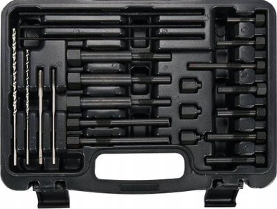 Set veglash Yato YT-05345, 22 pjesë, për qirinj ndezës, i zi
