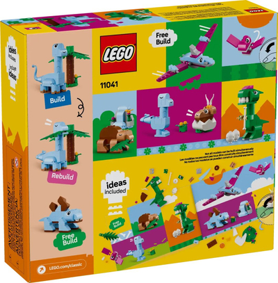 Set lodrash kreative dinosauri Creative Dinosaurs, figura ndërthurëse, shumëngjyrëshe