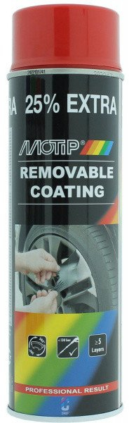 Spray gome Motip Sprayplast, 500ml, me xixë, i kuq