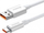 Kabllo USB Baseus Superior, USB A në USB C, 0.25 m, 100 W, e bardhë