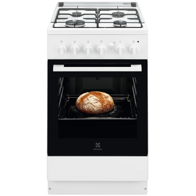 Shporet me gaz Electrolux LKG504002W, 4 vatra, 50 cm, i bardhë