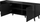 Komodë TV Bed Meble Abeto, 150x42x52cm, MDF, e zezë