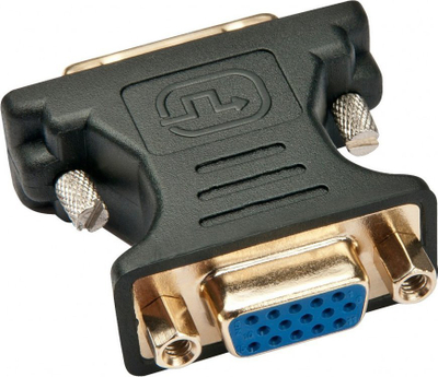 Adapter Techly IADAP-DVI-8600T, DVI-A në VGA, i zi
