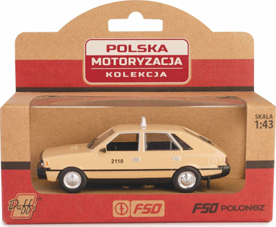 Maket makine Daffi FSO Polonez Taxi, 1:43, metalik, bezhë