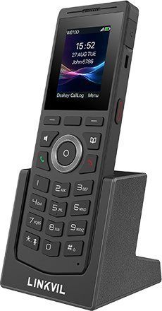 Безжичен телефон Fanvil Linkvil W710P, DECT, VoIP, црн