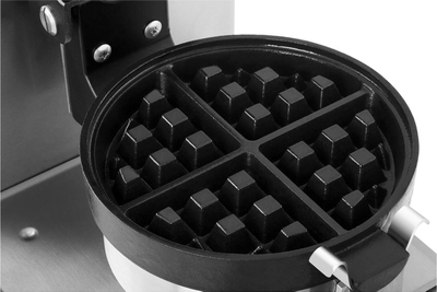Aparat për waffle Royal Catering RCWM-1300-RE, 1300W, pjatë 18cm, ngjyrë argjend