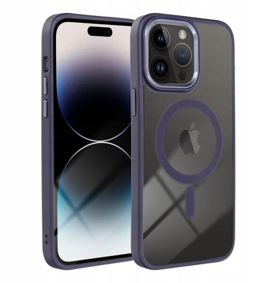 Kapak telefoni OEM COLOR EDGE MAG, për iPhone 13, MagSafe, vjollcë e errët