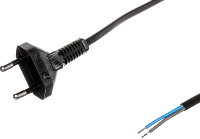 Kabllo lidhëse Zamel SP-250, 2.5m, 2x0.75mm², e zezë