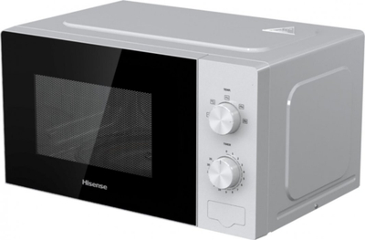Mikrovalë Hisense, 20L, kontroll mekanik, e bardhë