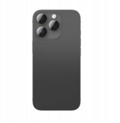 Mbrojtës kamere AmazingThing AR Aluminum 3 Lens Glass për iPhone 16 Pro 16 Pro Max, xham i kalit, kornizë alumini, i zi