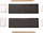 Set sushi Kesper, 8 pjesë, 30 x 10 cm, gri