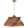 Llambë tavani dru+bamboo Ø36×65 cm (HM7358)