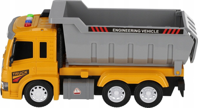 Kamion lodër Mega Creative Truck, me drita edhe zë, 27 cm, i verdhë