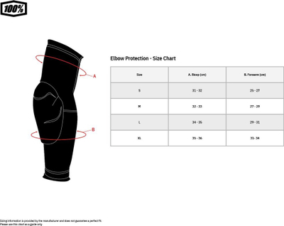 Штитник за лакт 100% FORTIS, ниво 1 CE, L/XL, сиво-црн
