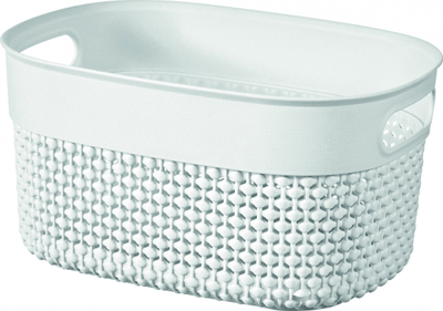 Shportë organizuese Curver Container Basket, 3.5L, plastike e ricikluar, e bardhë