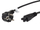 Kabllo rryme CEE 7/7 Mickey IEC 320 C5, 1.8 m, VDE, e zezë