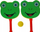 Set raketash me shkume Nicola Toys Adar, 2 raketa, me top, jeshile