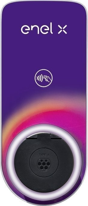 Karikues për vetura elektrike Enel X JuiceBox Plus, 22 kW, WiFi Bluetooth RFID, me prizë Type 2