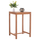 Tavolinë bar HM PRESSCOT, dru teak, 70x70x105 cm, ngjyrë natyrale