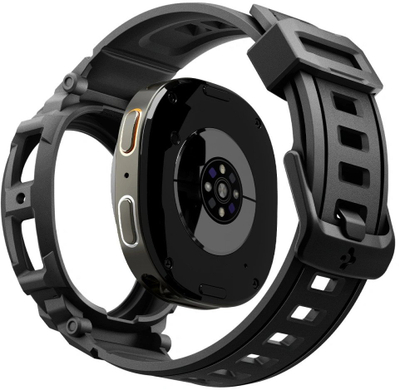 Aksesor për smartwatch Spigen Rugged Armor Pro, Galaxy Watch8 44mm, i zi