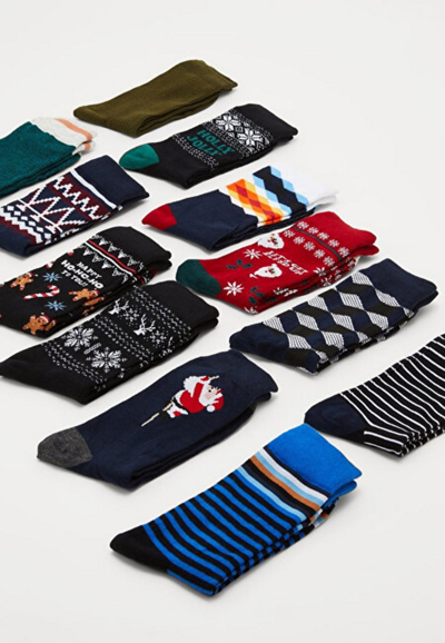 Kalendar Jack & Jones Jacxmas, 24 palë çorape, të zeza