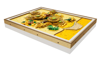 Set ndërtimi LEGO Art Vincent van Gogh Sunflowers 31215, dekor murale, shumëngjyrësh