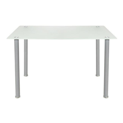 Set ngrënieje Alan-Kim, 5-pjesësh (Tavolinë 120×70×75 cm + 4 karrige) HM10062.01, bardhë