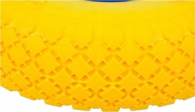 Rrotë gome për karrocë dore GEKO, 260x70mm, bosht 16mm, e zezë
