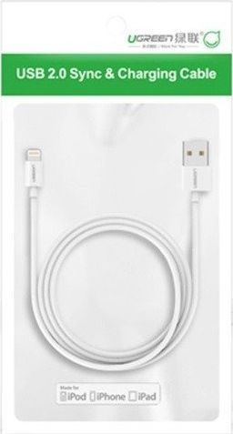 Kabllo USB Cable Ugreen (20728), 1m, e bardhë
