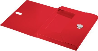 Dosje Leitz Recycle A4, PP, kapacitet 250 fletë, e kuqe