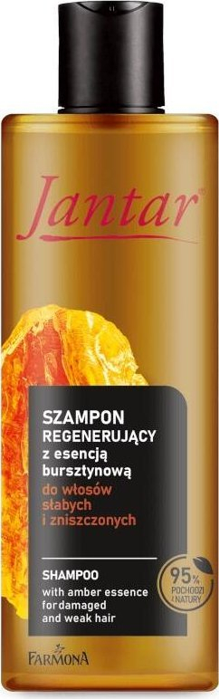 Shampo për flokë Farmona Jantar Amber Essence, për flokë të dëmtuar dhe të brishtë, 300 ml