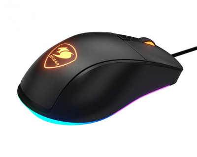 Maus gaming Cougar Surpassion EX, me kabllo, RGB, i zi