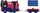 Lodër tren me motor Thomas &amp; Friends Ashima, me vagon, shumëngjyrësh