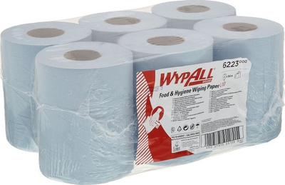 Lecka letre WypAll L10 Food and Hygiene, 1 shtresë, me dalje nga mesi, blu