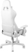 Karrige gaming Deltaco White Line, ergonomike, RGB LED, e bardhë