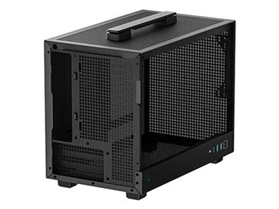 Kase PC DeepCool CH160, mini ITX SFF, me dorezë bartjeje, e zezë