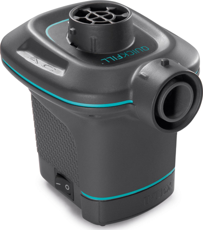Електрична пумпа за воздух Intex Quick Fill, 220V, пренослива, црна