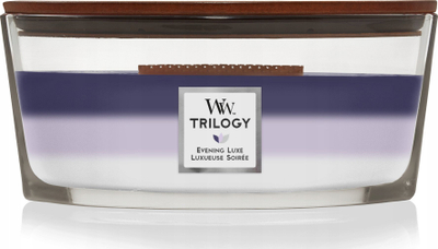 Qiri WoodWick Evening Luxe Ellipse, 80 orë djegie, 19 x 12 x 9.2 cm, aromatik