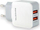 Karikues 2.1A SOMOSTEL 2100mAh 2XUSB DUAL SMS-A13, i bardhë