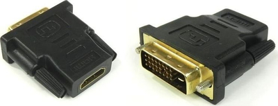 Adapter video Qoltec 50514, HDMI në DVI-D 24 pin, i zi