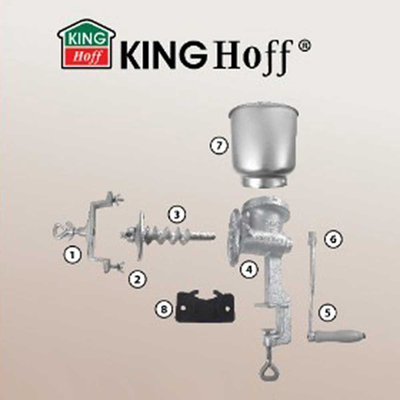 Mulli tryeze KING HOFF KH1425, 1.5L, hekur gize, ngjyrë argjendi