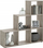 Ndarës dhome FMD Room Divider, 6 kuba, formë shkalle, dru sand oak