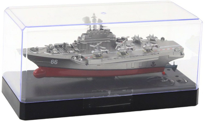 Anije lufte me pult Military Ship RC, 15cm, 2.4GHz, gri argjendi