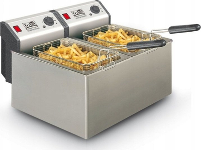 Фритеза со масло Fritel Profi 4905, 2x8L, 2x3300W, инокс