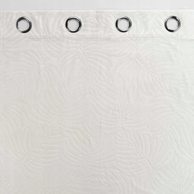 Perde errësuese Douceur d'intérieur White Tropical Analia, 140x240 cm, me unaza, e bardhë
