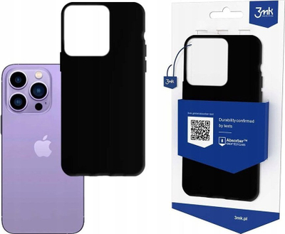 Mbrojtëse telefoni 3mk Matt Case për iPhone 14 Pro Max, TPU, mat, e zezë
