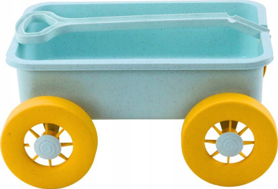 Karrocë lodër rëre Sand Toy Cart, plastike, pastel turquoise