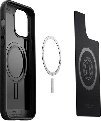 Футрола за телефон Spigen Mag Armor MagSafe за iPhone 13 Pro, арамид, мат, црна
