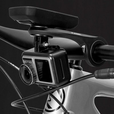 Mbajtës biçiklete Wozinsky WUG-01B për Garmin dhe pajisje të tjera, që vihet në timon, ngjyrë e zezë